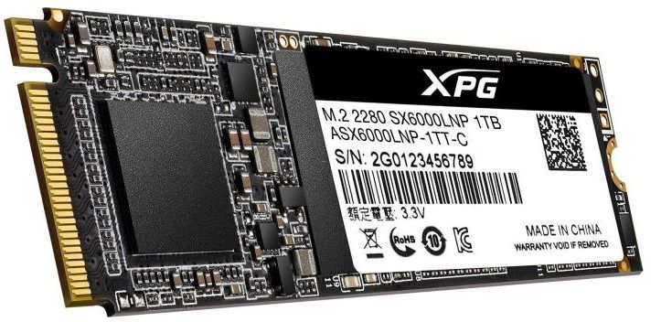 ADATA XPG SX6000 Lite interne SSD mit 1TB (M.2 2280)   PCI Express 3.0 für 78,72€ (statt 86€)