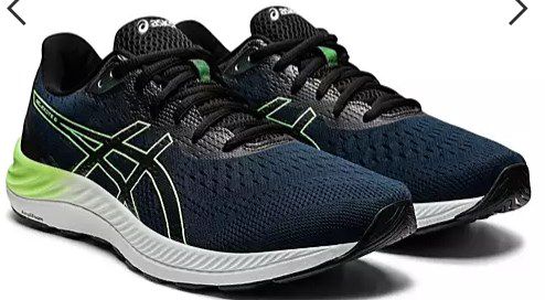 Asics Gel Excite 8 Laufschuhe in Schwarz/Grün für 64€ (statt 72€)