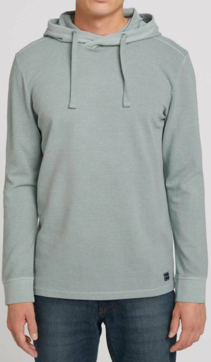 Tom Tailor Hoodie mit Waschung in Grau ab 31,99€ (statt 40€)