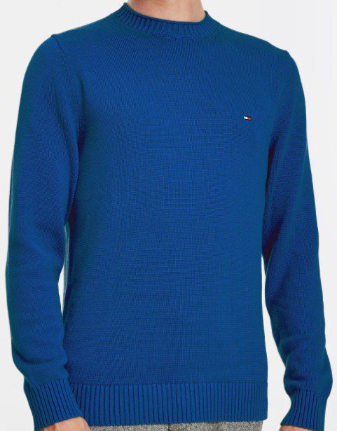 Tommy Hilfiger Rundhalspullover in Marine/Dunkelblau ab 67,99€ (statt 88€)