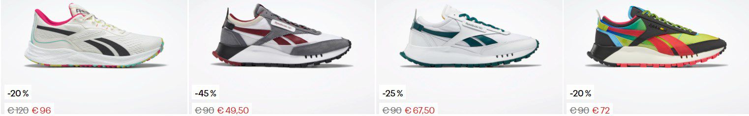 Reebok: Fit in den Herbst“ Sale mit  50% + 20% Extra auf Kleidung und Schuhe z.B. Reebok Club C 1985 TV für 56€ (statt 74€)