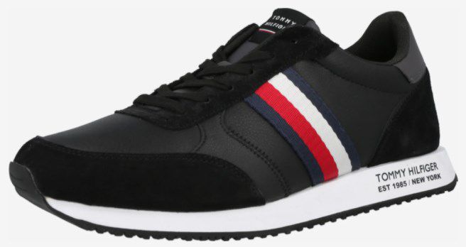Tommy Hilfiger Herren Sneaker Runner Lo Leather Mix in Navy ab 79,92€ (statt 90€)