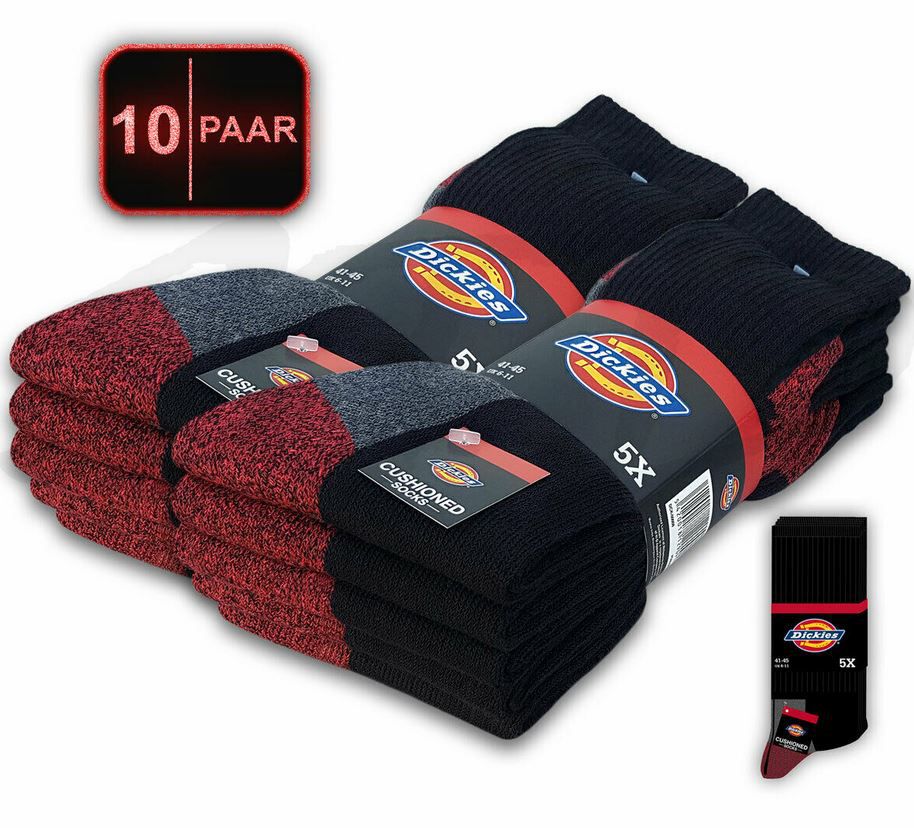 Dickies Cushioned Crew 10er Pack Arbeitssocken für 22,90€ (statt 27€)