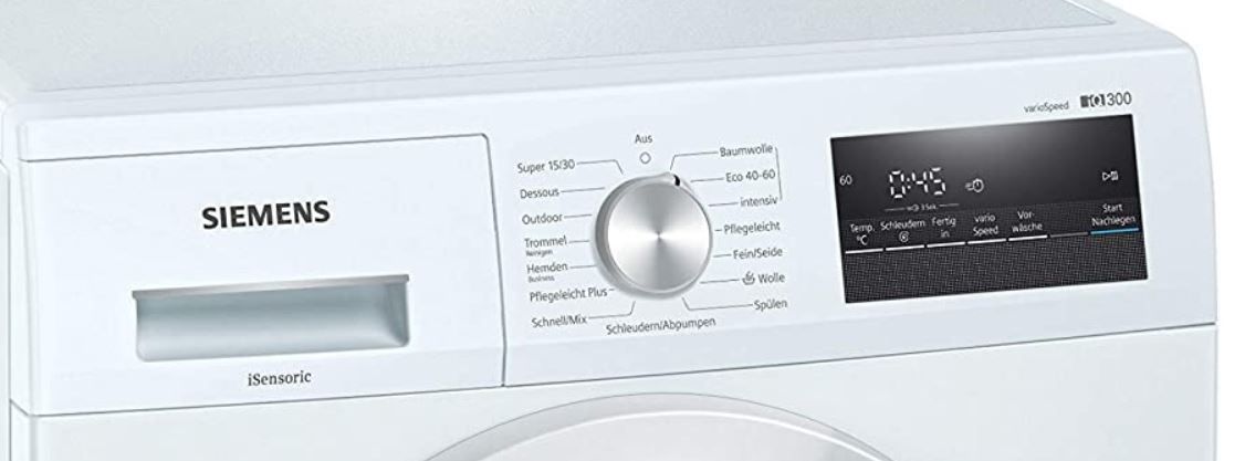 Siemens WM14N177 Waschmaschine mit Nachlegefunktion für 328,95€ (statt 399€) | Waschmaschinen