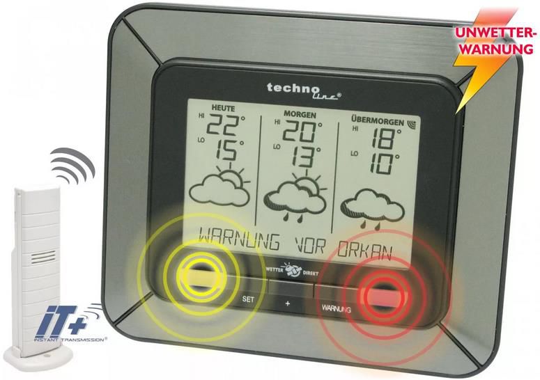 Technoline WD 4930 Wetterstation inkl. Außensender ab 19,99€ (statt 39€)