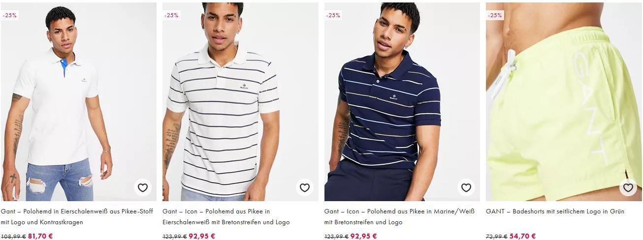 Asos Sale mit 50% Rabatt + 25% Extra Rabatt auf 1.000 Teile z.B. Tommy HIlfiger, Gant, Nike