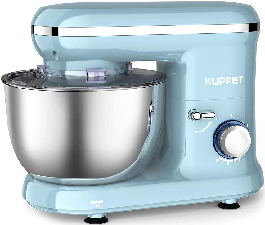 Vospeed Küchenmaschine mit 1.300 Watt und 4.5L Schüssel für 74,99€ (statt 150€)