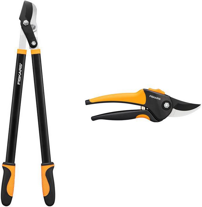 2 Teiliges Fiskars Scherenset   Astschere + Gartenschere für 28,90€ (statt 45€)