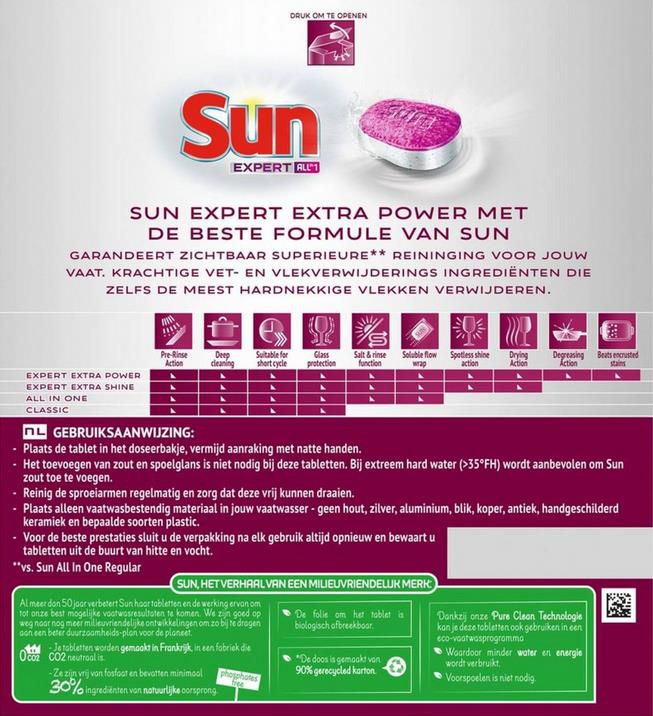 348x Sun Extra Power Spülmaschinentabs (All in 1) für 40,90€ (statt 80€)