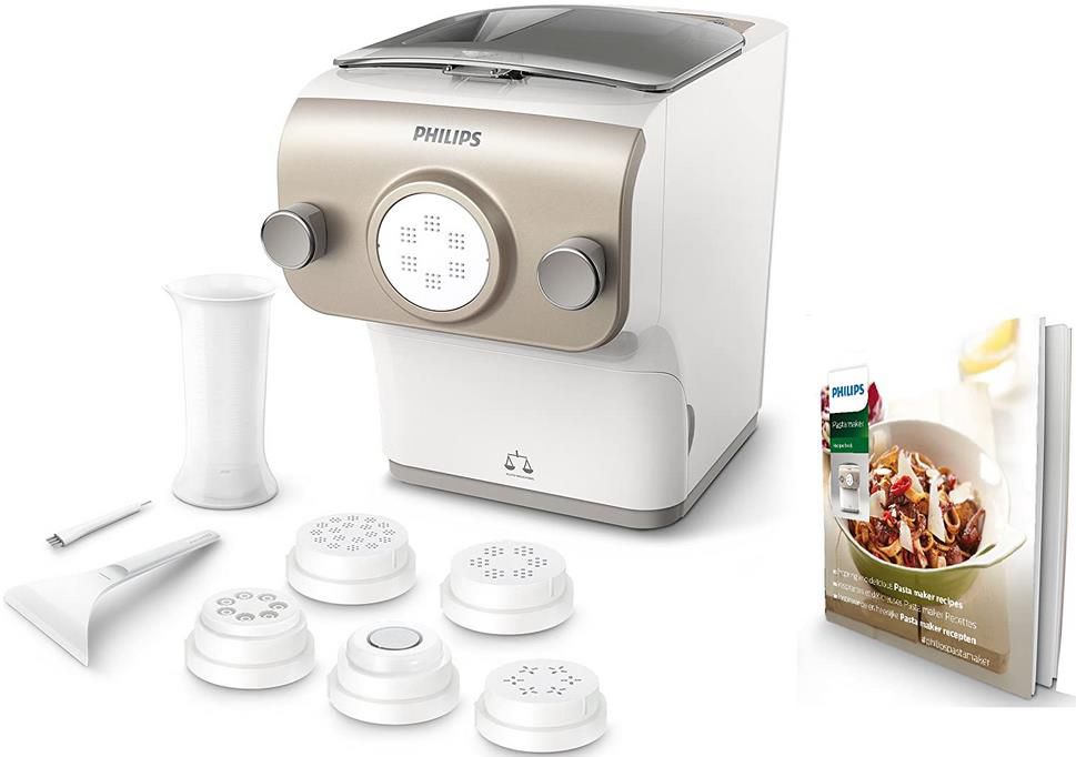 Philips HR2381/05 Pastamaker mit Wiegefunktion und 6 Formscheiben für 169€ (statt 214€)