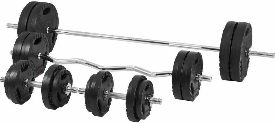 Gorilla Sports Kunststoff Hantelset Gripper mit 100kg für 155,99€ (statt 190€)