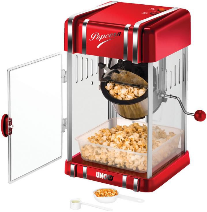 Unold Popcorn Maker Retro in Rot für 45,98€ (statt 70€)   B Ware