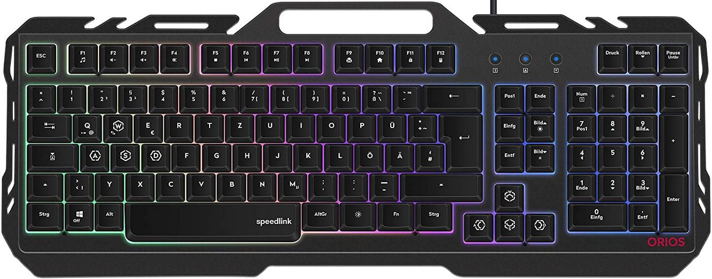 Speedlink Orios   Gaming Tastatur mit RGB Beleuchtung für 17,87€ (statt 30€)