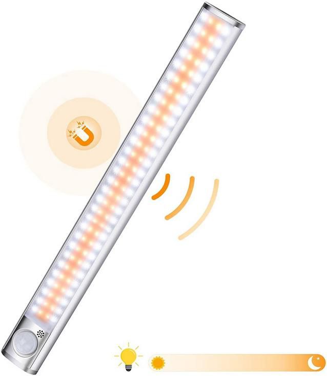 Yijiahome 120 LEDs Schranklicht mit Bewegungsmelder für 12,49€ oder 2er Pack für 19,49€ (statt 25€/50€)