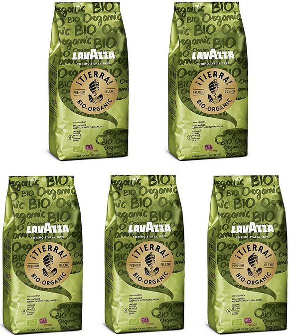 2,5 Kg Luigi Lavazza   ¡Tierra!   Bio Arabica Kaffeebohnen für 22,49€ (statt 30€)   Sparabo