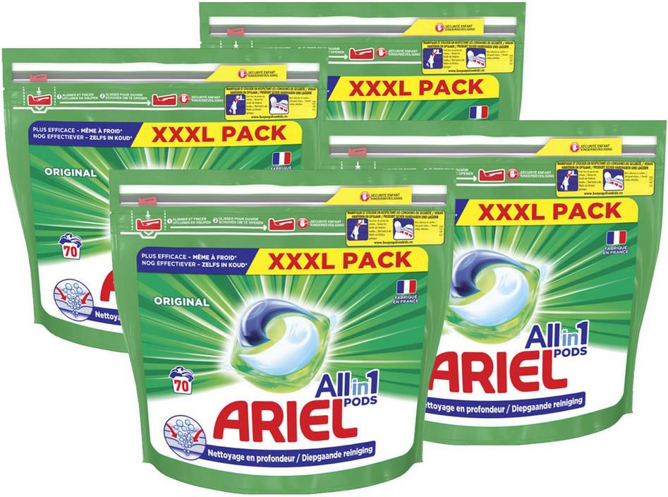 212x Ariel All In 1 Pods   Original und Color für 55,90€ (statt 80€)