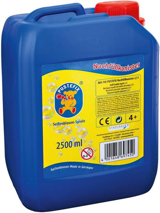 2,5 Liter Pustefix Seifenblasen Nachfüllkanister für 9,99€ (statt 13€)   Prime