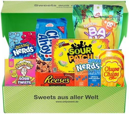 OnlySweet   Internationale Süßigkeiten in Premium Boxen für 15,99€ (statt 40€)