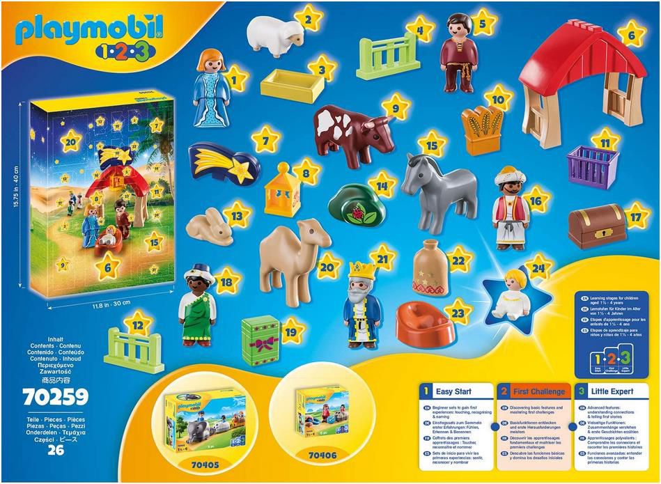 PLAYMOBIL 70259 Adventskalender Weihnachtskrippe für 17,99€ (statt 21€)