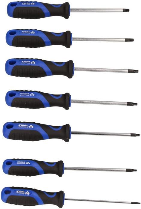 Brilliant Tools BT034007 Schraubendreher Satz mit Torx Profil, 7 tlg für 8,69€ (statt 14€)   Prime