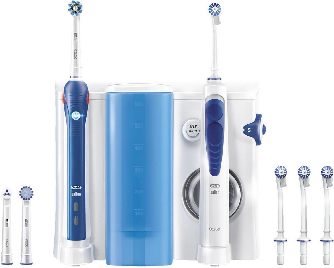 Oral B Mundpflege Center Pro 2000 Elektrische Zahnbürste + Oxyjet Munddusche für 74,79€ (statt 83€)