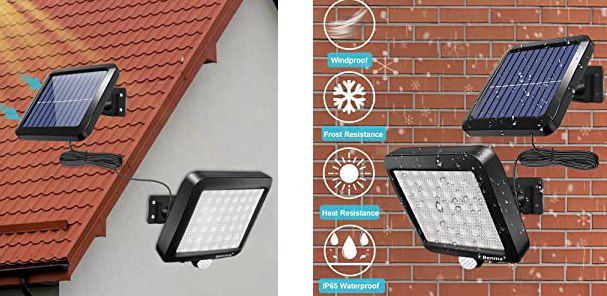 Benma Solar Außenlampe mit 56 LEDs inkl. Bewegungsmelder für 11,49€ (statt 22€) – Prime