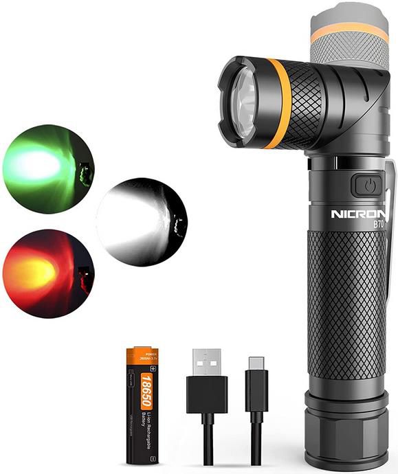 NICRON   Aufladbare LED Taschenlampe mit 1.200 Lumen ab 29,99€ (statt 42€)