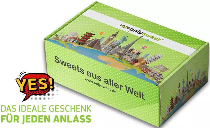 OnlySweet   Internationale Süßigkeiten in Premium Boxen für 15,99€ (statt 40€)