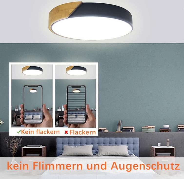 ‎Ssonlun   LED Deckenleuchte Dimmbar mit Fernbedienung für 22,19€ (statt 37€)