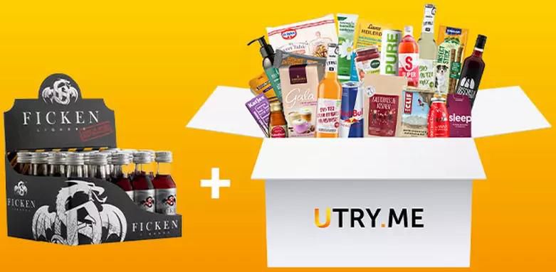 UTRY.ME   Probier Box mit Supermarkt Produktneuheiten + 20x Fläschchen Party Schnaps Gratis für 18,68€