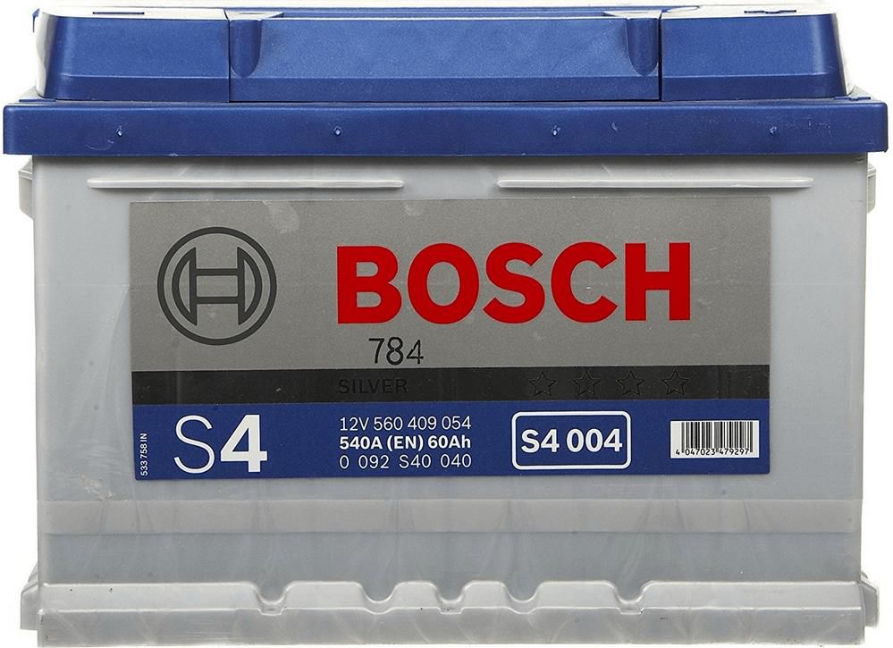 Bosch Starterbatterie   S4 S4004 60Ah/540A für 66,37€ (statt 74€)