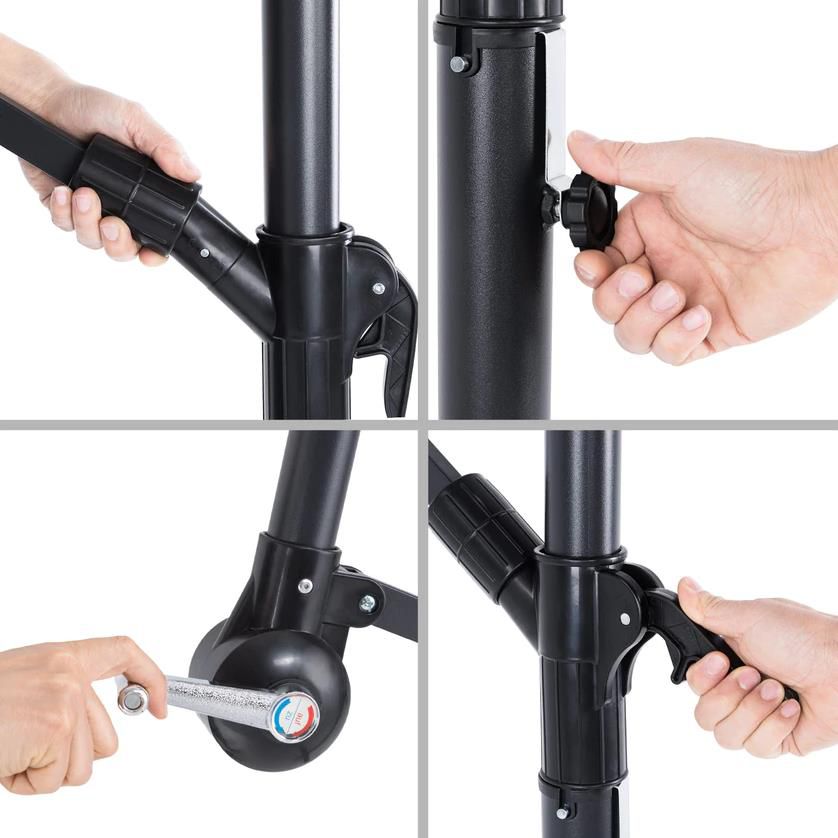 Deuba   Ampelschirm aus Aluminium mit 330cm Durchmesser für 54,99€ (statt 67€)