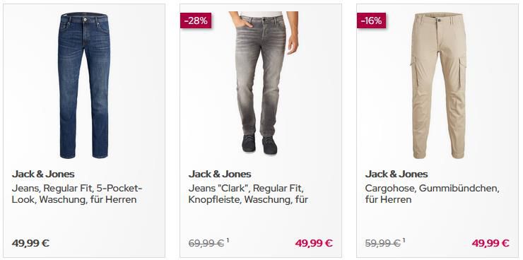 Galeria: 20% auf Hosen! Viele Marken wie z.B. Levis, Jack & Jones, Tom Tailor   Versandkostenfrei ab 49€