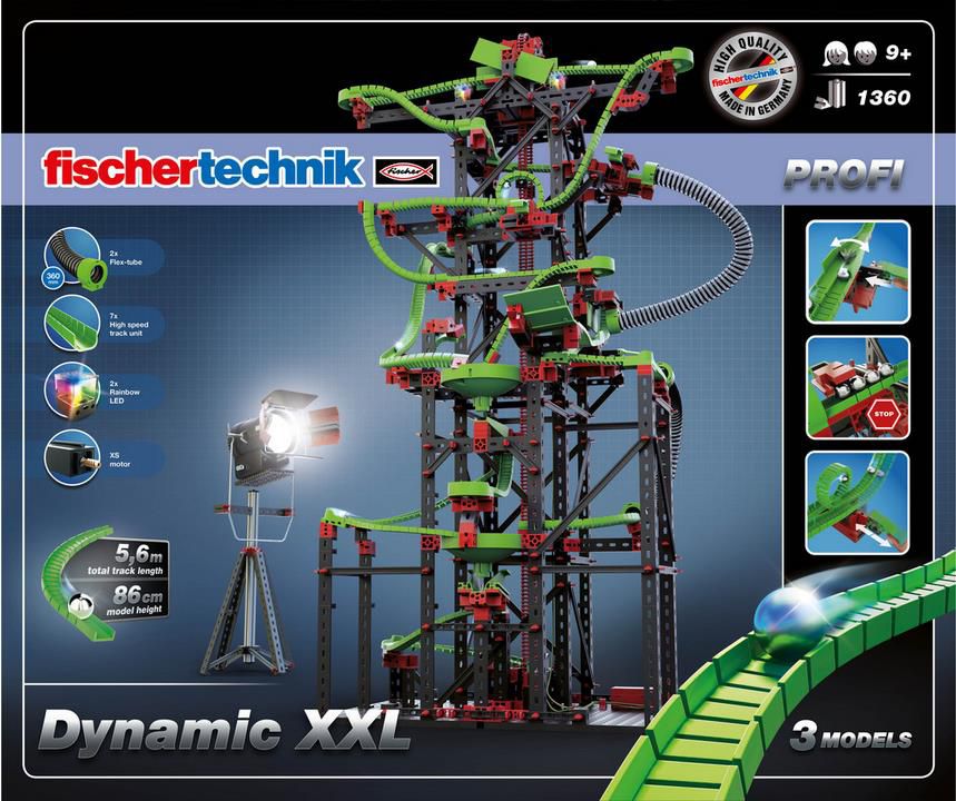 Fischertechnik Profi Dynamic XXL Baukasten / Kugelbahn für 105,90€ (statt 141€)