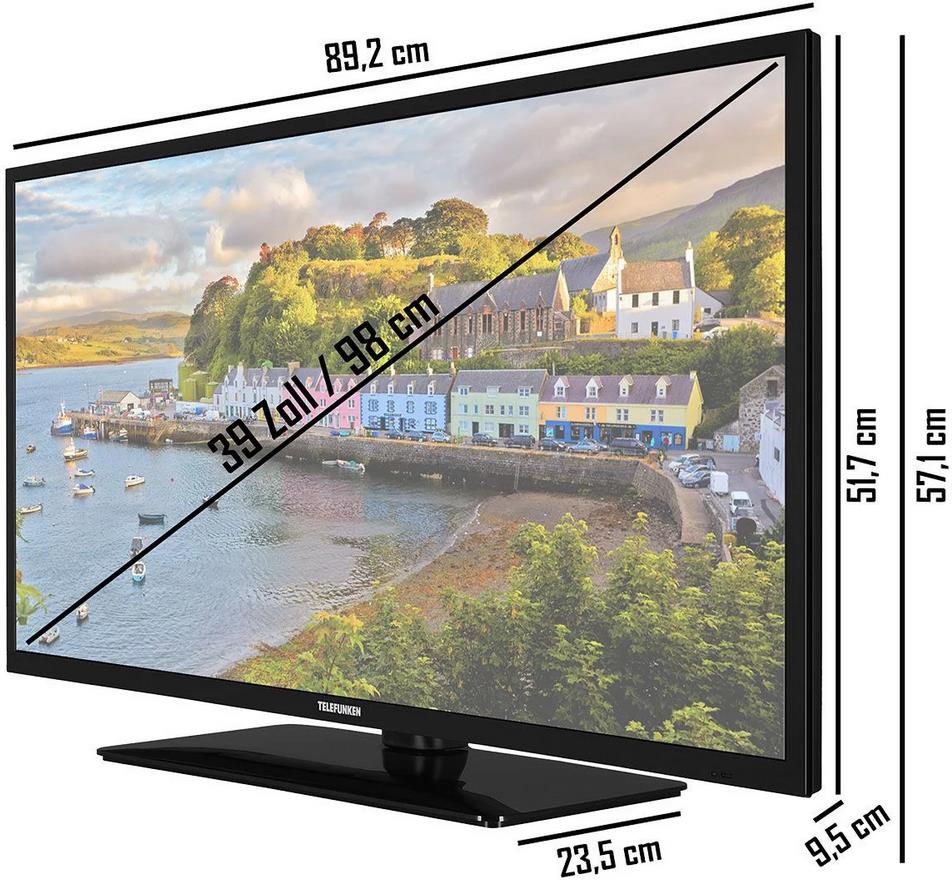 Telefunken D39H500X2CW   39 Zoll, HD Ready, Smart TV, Triple Tuner für 229€ (statt 269€)