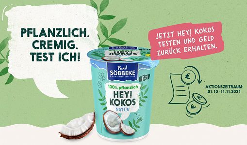 Pflanzliche Joghurtalternative von Söbbeke gratis ausprobieren