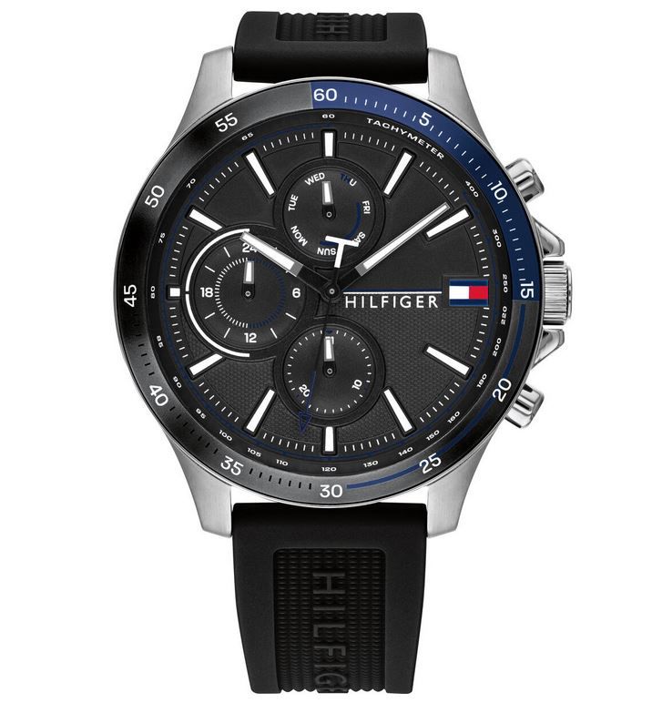 Tommy Hilfiger Bank Herren Mode Uhr 46mm für 84,99€ (statt 126€)