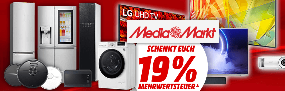 Media Markt: ausgewählte Artikel ohne MwSt.