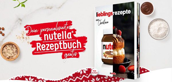 mit dem kauf von nutella ein personalisiertes rezeptbuch gratis abstauben
