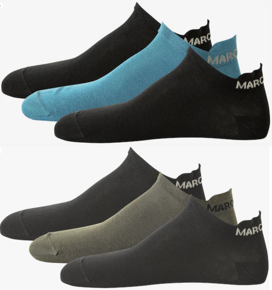 Marc OPolo Sneaker Socken Larsen in Aqua/Schwarz   3er Pack ab 7,01€ (statt 8,80€)