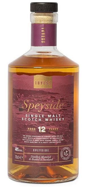 Tovess Speyside Single Malt Scotch Whisky 12 Jahre ab 14,62€ (statt 28€)   Prime