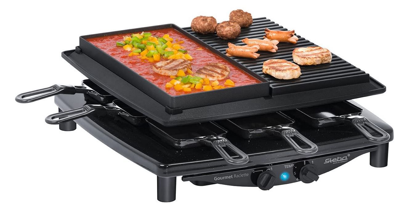 Steba RC 4 plus deluxe   Racllete und Tischgrill 1.400W für 99,90€ (statt 126€)