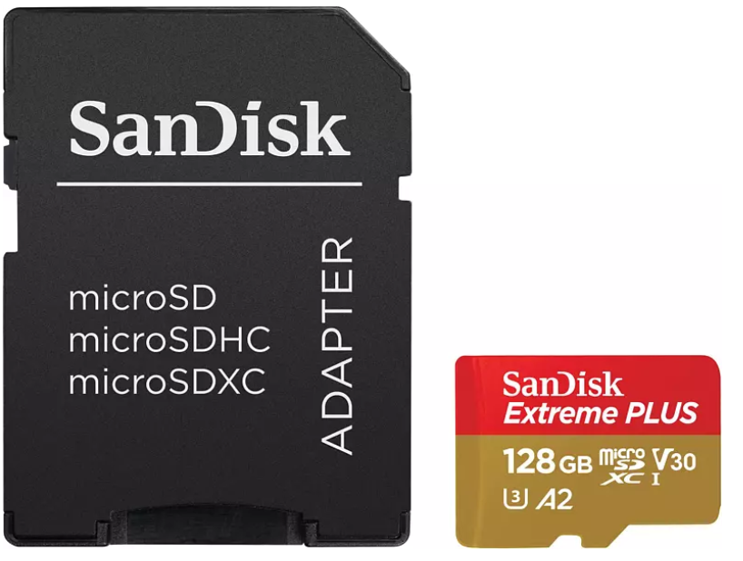 SANDISK Extreme Plus micro SDXC Speicherkarte (A2) 128 GB  170 MB/s für 18,99€ (statt 29€)