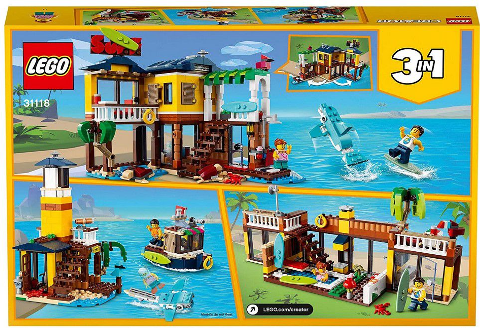 LEGO 31118 Creator Surfer Strandhaus mit Leuchtturm für 29,99€ (statt 35€)