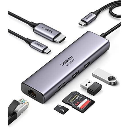 UGREEN USB C Hub mit 4K 60Hz, LAN, 100W PD & mehr für 29,99€ (statt 50€)