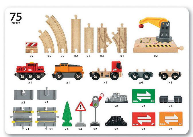 BRIO 33165 Großes Güterbahnhofset  für 53,94€ (statt 84€)