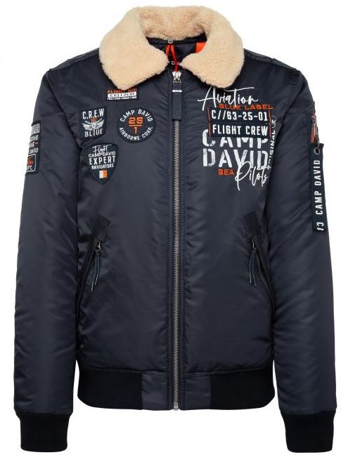 Camp David Fliegerjacke mit Teddykragen für 87€ (statt 180€)   Member nur 74€