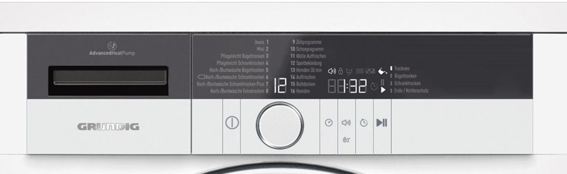 Grundig Edition 70 Wär­me­pum­pen­trock­ner für 359,91€ (statt 489€)