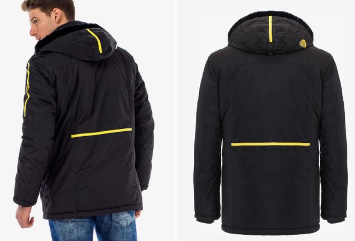 CIPO & BAXX Herren Parka mit gelben Akzenten für 106,99€ (statt 143€)