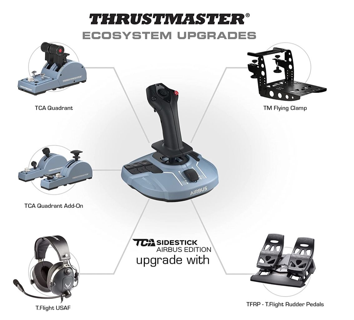 Thrustmaster TCA Sidestick Airbus Edition mit 17 Tasten für 45€ (statt 61€)